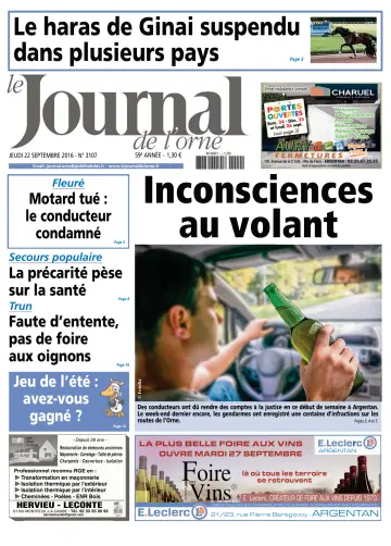 Le Journal de l'Orne - 22 Sep 2016