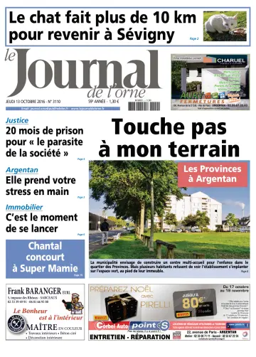 Le Journal de l'Orne - 13 Oct 2016