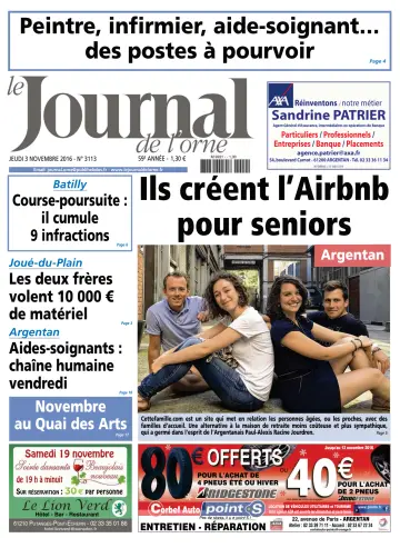 Le Journal de l'Orne - 3 Nov 2016