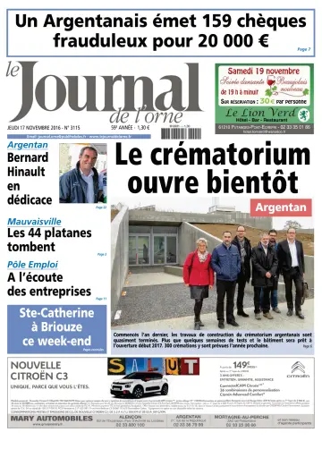 Le Journal de l'Orne - 17 Nov 2016
