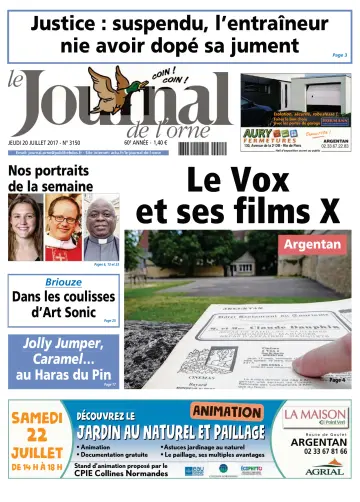 Le Journal de l'Orne - 20 Jul 2017