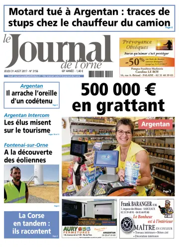 Le Journal de l'Orne - 31 Aug 2017