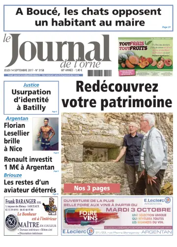 Le Journal de l'Orne - 14 Sep 2017