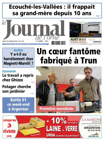 Le Journal de l'Orne - 18 Oca 2018