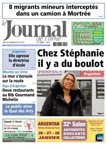 Le Journal de l'Orne - 25 Jan 2018