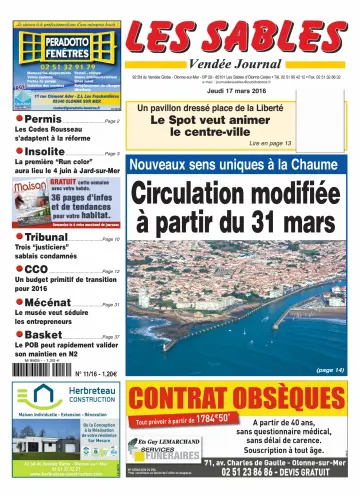 Les Sables Vendée Journal - 17 Mar 2016