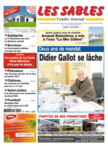 Les Sables Vendée Journal - 7 Apr 2016