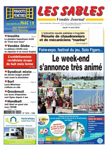 Les Sables Vendée Journal - 14 Apr 2016