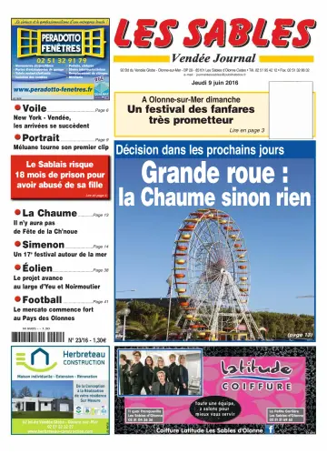 Les Sables Vendée Journal - 9 Jun 2016