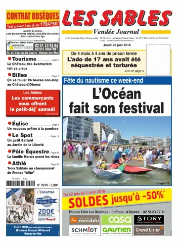 Les Sables Vendée Journal - 23 Jun 2016