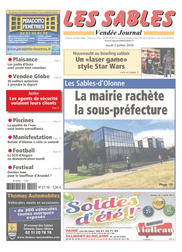 Les Sables Vendée Journal - 7 Jul 2016