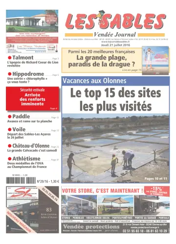 Les Sables Vendée Journal - 21 Jul 2016