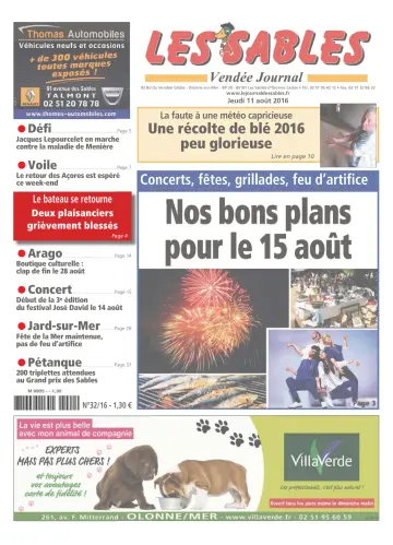 Les Sables Vendée Journal - 11 Aug 2016