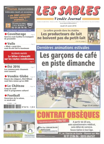 Les Sables Vendée Journal - 25 Aug 2016