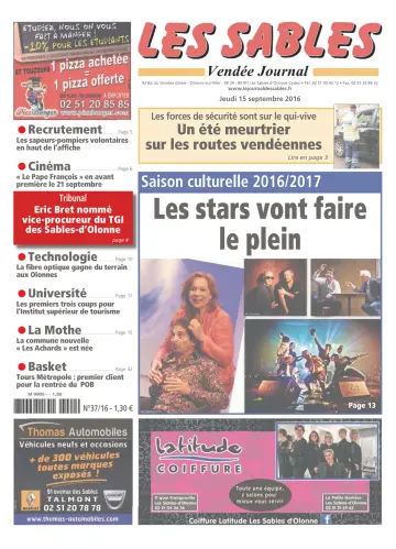 Les Sables Vendée Journal - 15 Sep 2016