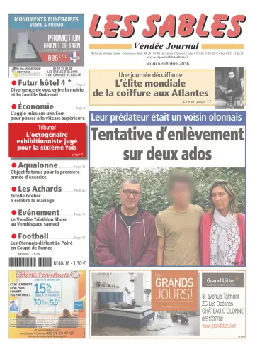 Les Sables Vendée Journal - 6 Oct 2016