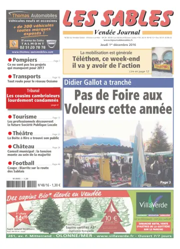 Les Sables Vendée Journal - 1 Dec 2016