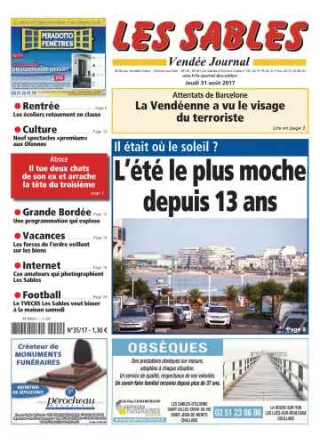 Les Sables Vendée Journal - 31 Aug 2017