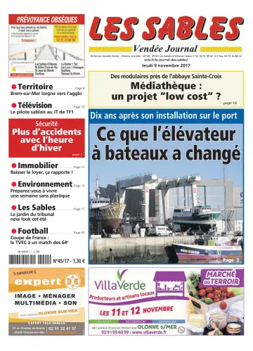 Les Sables Vendée Journal - 09 Nov. 2017