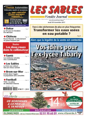 Les Sables Vendée Journal - 30 ноя. 2017