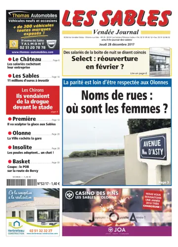 Les Sables Vendée Journal - 28 дек. 2017