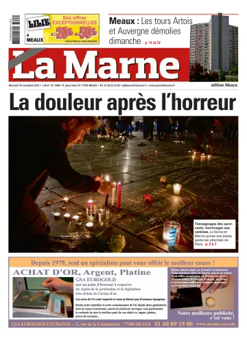 La Marne (édition Meaux) - 18 Nov 2015
