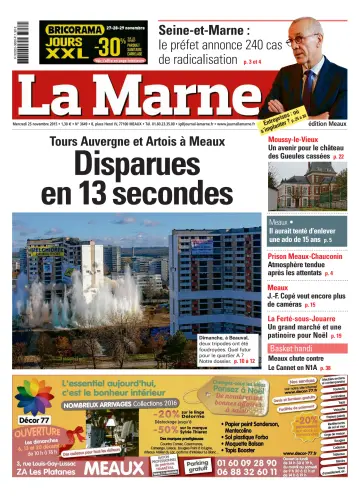 La Marne (édition Meaux) - 25 Nov 2015