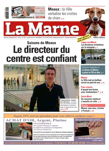 La Marne (édition Meaux) - 9 Dec 2015