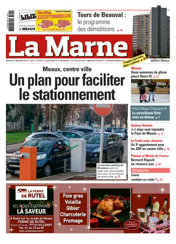 La Marne (édition Meaux) - 16 Dec 2015