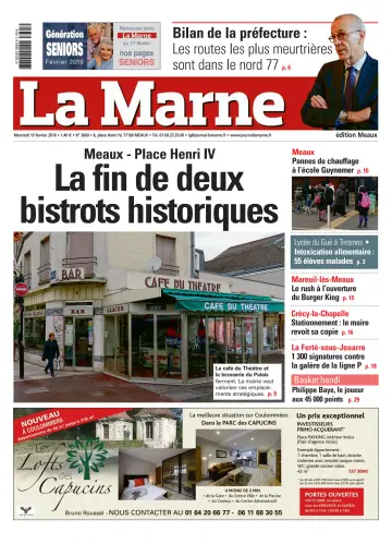 La Marne (édition Meaux) - 10 fev. 2016