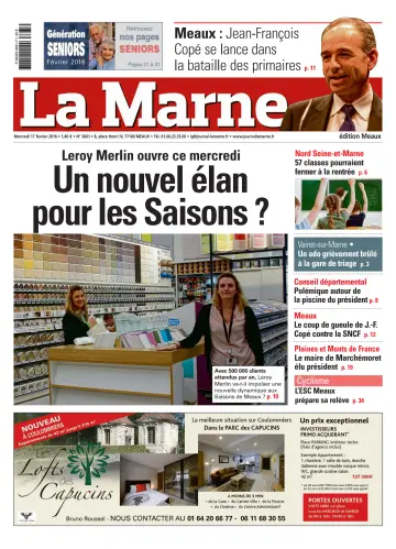 La Marne (édition Meaux) - 17 Feb. 2016