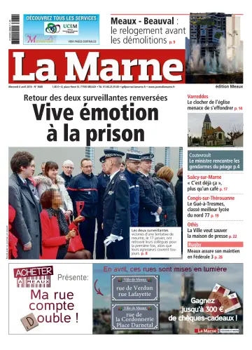 La Marne (édition Meaux) - 06 Nis 2016