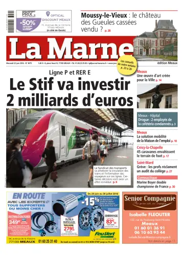 La Marne (édition Meaux) - 22 Haz 2016