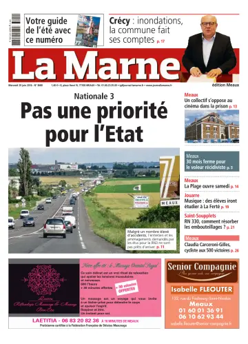La Marne (édition Meaux) - 29 Juni 2016