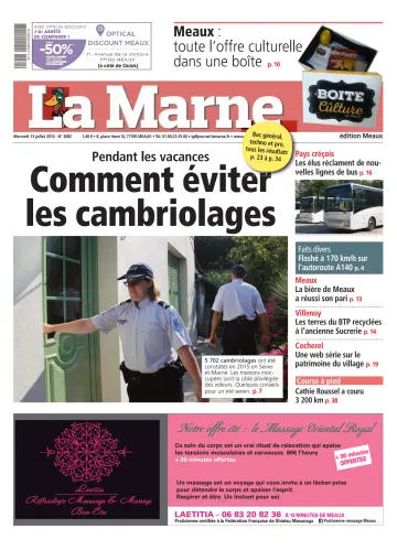 La Marne (édition Meaux) - 13 Jul 2016
