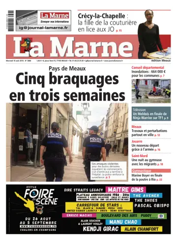 La Marne (édition Meaux) - 10 agosto 2016