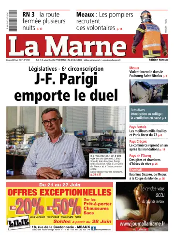 La Marne (édition Meaux) - 21 Juni 2017