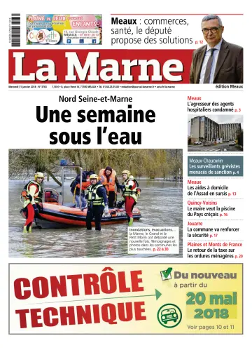 La Marne (édition Meaux) - 31 Ean 2018
