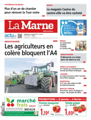 La Marne (édition Meaux) - 31 Ean 2024