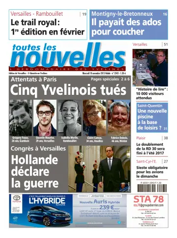 Toutes les Nouvelles (Versailles / Saint-Quentin-en-Yvelines) - 18 Nov 2015