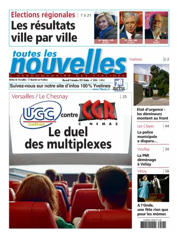 Toutes les Nouvelles (Versailles / Saint-Quentin-en-Yvelines) - 9 Dec 2015