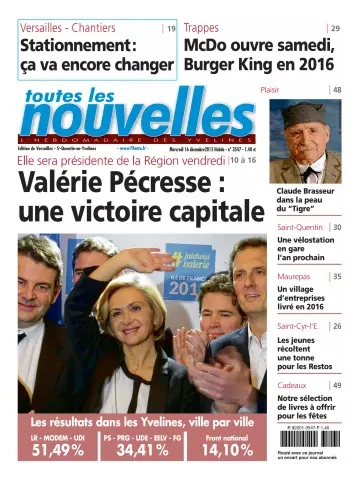 Toutes les Nouvelles (Versailles / Saint-Quentin-en-Yvelines) - 16 Dec 2015