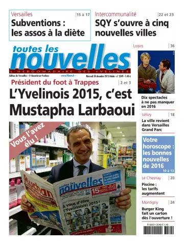 Toutes les Nouvelles (Versailles / Saint-Quentin-en-Yvelines) - 30 Dec 2015