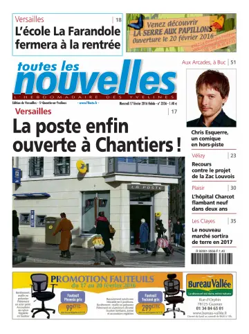 Toutes les Nouvelles (Versailles / Saint-Quentin-en-Yvelines) - 17 Feb 2016