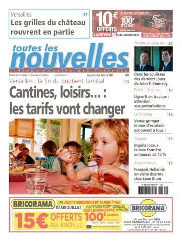 Toutes les Nouvelles (Versailles / Saint-Quentin-en-Yvelines) - 4 May 2016
