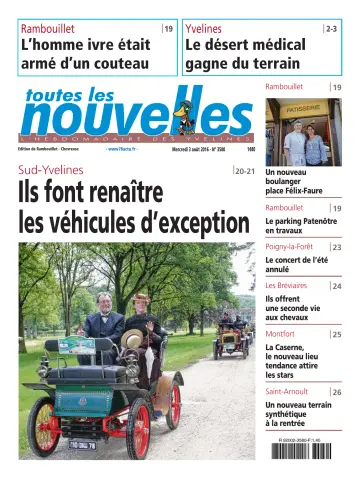 Toutes les Nouvelles (Versailles / Saint-Quentin-en-Yvelines) - 3 Aug 2016