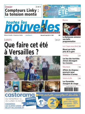 Toutes les Nouvelles (Versailles / Saint-Quentin-en-Yvelines) - 10 Aug 2016