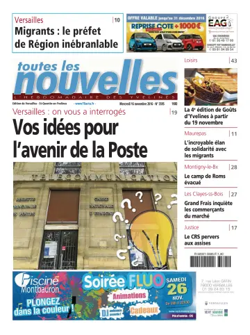 Toutes les Nouvelles (Versailles / Saint-Quentin-en-Yvelines) - 16 Nov 2016