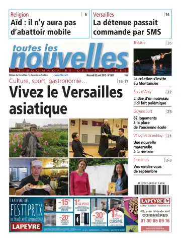 Toutes les Nouvelles (Versailles / Saint-Quentin-en-Yvelines) - 23 Aug 2017