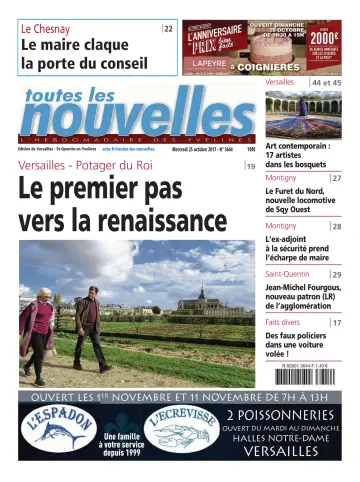 Toutes les Nouvelles (Versailles / Saint-Quentin-en-Yvelines) - 25 Oct 2017